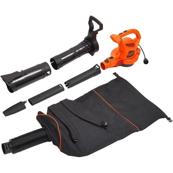 Leaf Blower, Vacuum and Mulcher 3 in 1, Backpack Blowers for Lawn Care,250 mph Airflow, 400 cfm Delivery Power, Reusable Bag Included, Corded (BEBL7000)