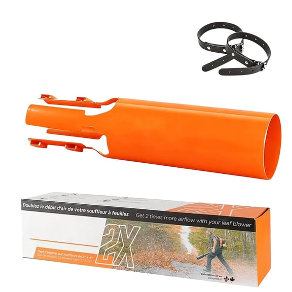 Leaf Blowers Air Booster,Leaf Blower Turbo Nozzle Extension Boosts Speed & Power, 2X Leaf Blower Attachment,Universal Fit - with Any Nozzle from 2 to 4 in, for Leaf Blowers, for Yard, Lawn. (B,1PC)