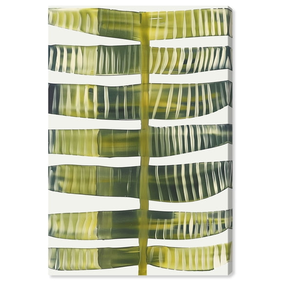 Leaf Bongo Iii Minimalistic Botanical Art Prints Canvas Wall Art by Art Remedy, Gallery Wrapped, 24"x36"