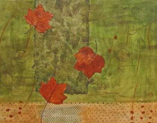 Leaf Collage Canvas Art - Jane Segrest (22 x 28)