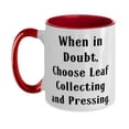 thumbnail image 1 of Leaf Collecting and Pressing Gifts For Friends, When in,, Fun Leaf Collecting and Pressing Two Tone 11oz Mug, Cup From Friends, Gift ideas for friends, Best friend gifts, Personalized gifts for, 1 of 2