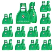 Superio Leaf Scoops, Leaf Collector Hand Rake for Lawn & Garden Cleanup, Plastic Leaf Grabber, Handheld Gardening Tool, Green, 12 Pair