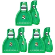 Superio Leaf Scoops, Leaf Collector Hand Rake for Lawn & Garden Cleanup, Plastic Leaf Grabber, Handheld Gardening Tool, Green, 3 Pair