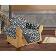 thumbnail image 1 of Leaf Design Quilted Water Reversible Furniture Protector/Slipcover Chair Size Gray, 1 of 1