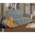 thumbnail image 1 of Leaf Design Quilted Water Reversible Furniture Protector/Slipcover Sofa Size Gray, 1 of 1