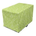 thumbnail image 1 of Leaf Dog Crate Cover, Pattern with Leaves in the Springtime Greenery Bushes Ecology Garden Growth, Easy to Use Pet Kennel Cover Small Dogs Puppies Kittens, 7 Sizes, Apple Green White, by Ambesonne, 1 of 6