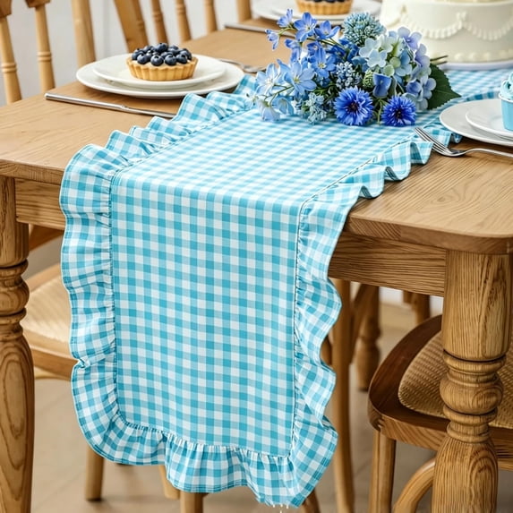 Leaf Edge Table Runner Elegant Long Strip Mat for Coffee Table Tea Table Dining Table TV Cabinet Holiday Home Decor Party Centerpiece Dining Room Buffet Console Shelf Home Gathering Space Cozy Home