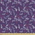thumbnail image 1 of Ambesonne Leaf Fabric by the Yard Upholstery, Abstract Floral Leaves Pattern, 10 Yards, Quartz Dark Magenta, 1 of 5