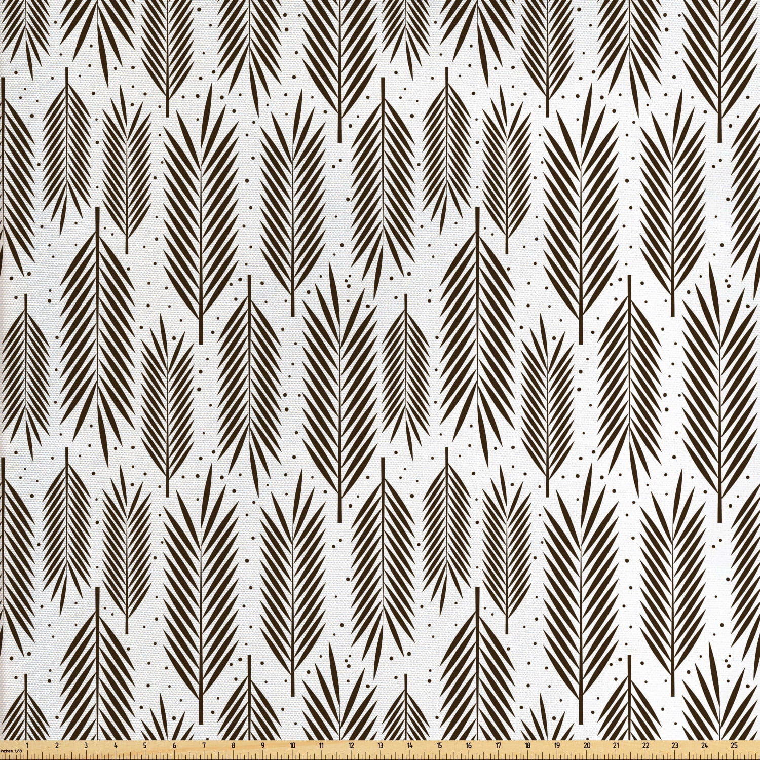 Ambesonne Leaf Fabric by the Yard Upholstery, Palm Tree Leaves, 10 ...