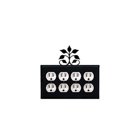 Leaf Fan - Quad. Outlet Cover