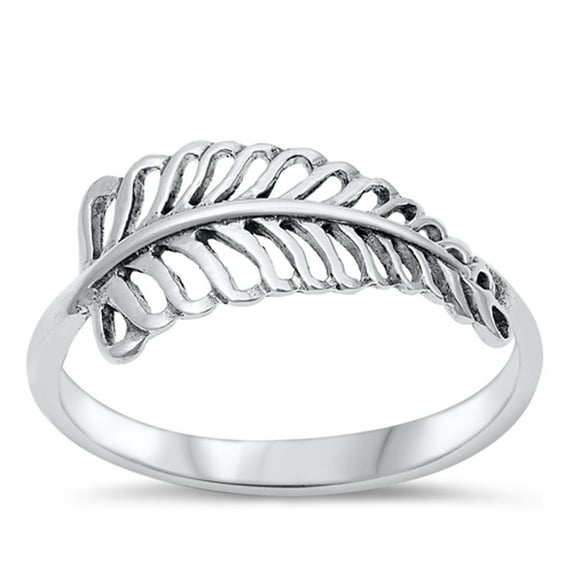Leaf Fertility Growth Hope Ring .925 Sterling Silver Band Jewelry Female Male Unisex Size 10