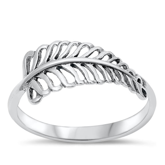 Leaf Fertility Growth Hope Ring .925 Sterling Silver Band Jewelry Female Male Unisex Size 9