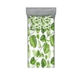 thumbnail image 1 of Leaf Fitted Sheet & Pillow Sham Set, Brazilian Rainforest Foliage Nature Ivy Swirls Palm Banana Trees Leaves Art Print, Decorative Printed 4 Piece Bedding Decor Set, Twin, Pale Green, by Ambesonne, 1 of 3