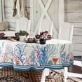 thumbnail image 1 of Leaf Floral Sage Green Oval Tablecloth 60x84 Inch,Leaf Printed Tablecloth,Sage Farmhouse Watercolor Waterproof Tablecloth,Suitable for Indoor and Outdoor, Holiday Kitchen Restaurant and Party, 1 of 6