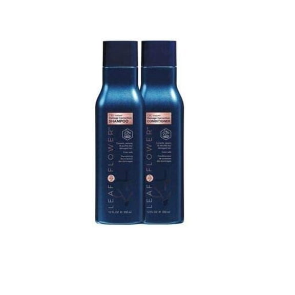 Leaf & Flower Instant Damage Correction Shampoo & Conditioner 12 oz Duo