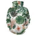 thumbnail image 1 of Leaf Flowers Nordic Tropical Plants Regular Fit Hoodie, Sporty Pullover Hooded Sweatshirt for Men Women Muscle 5XL, 1 of 6