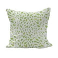 thumbnail image 1 of Leaf Fluffy Throw Pillow Cushion Cover, Various Types of Green Fresh Leaves Illustration with Garden Summer Season Graphic Design, Decorative Square Accent Pillow Case, 40" x 40", Green, by Ambesonne, 1 of 5