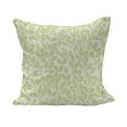 thumbnail image 1 of Leaf Fluffy Throw Pillow Cushion Cover, Watercolors Green Tea Leaves and Branches Lines and Patterns Contemporary Art, Decorative Square Accent Pillow Case, 24" x 24", Green Ecru, by Ambesonne, 1 of 5