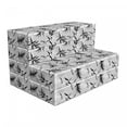 thumbnail image 1 of Leaf Foldable Mattress, Exotic Greyscale Bamboo Leaves, 74.8" x 35.4", Grey and Charcoal Grey, by Ambesonne, 1 of 6