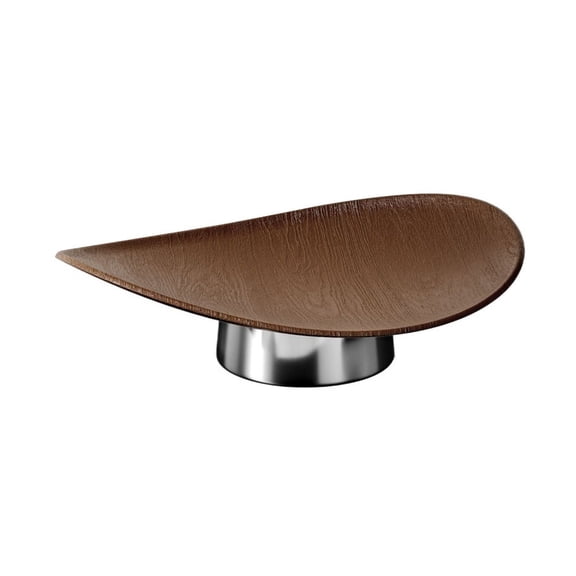 Leaf Fruit Bowl with Base Large Decorative Serving Plate for Home Decor