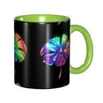 thumbnail image 1 of Leaf Glowing Coffee Mug Fun Custom Ceramic Mugs 11oz Green, 1 of 5