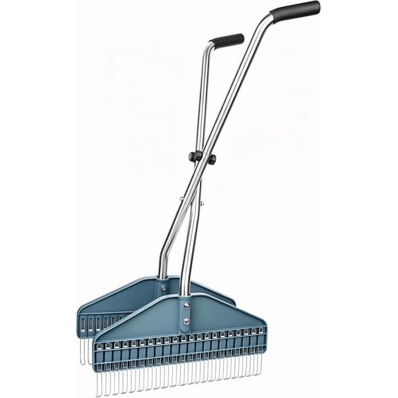 Leaf Grabber Rake, 37.7 Inches, 3.4 PoundsAngle Grip