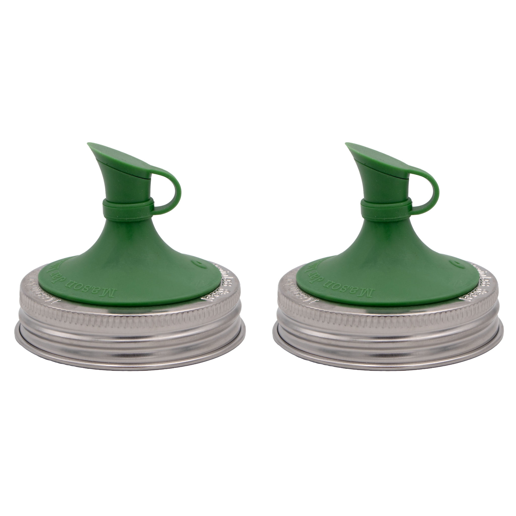 Leaf Green Oil Cruet Pour Silicone Lid Inserts for Regular Mouth Mason ...