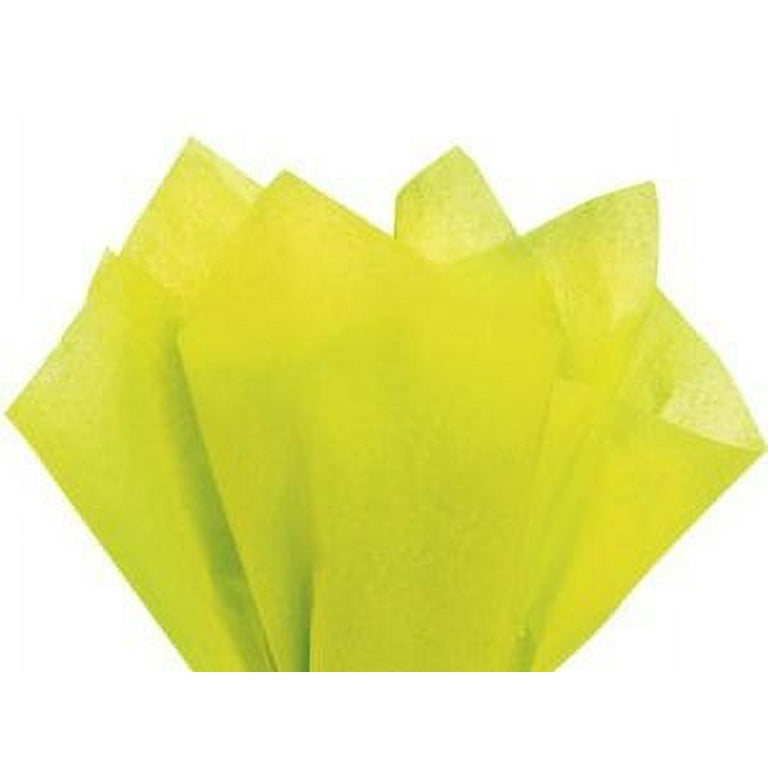 Bright Lime Tissue Paper 20 Inch X 30 Inch Sheets Premium Gift Wrap Paper 