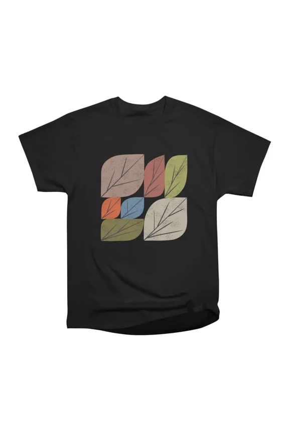 Leaf Grid T-Shirt Tee Gift For Him Merch For Her Apparel For Friend