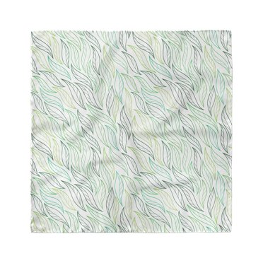 Leaf Head Scarf, Modern Leaf Patterns, Head Wrap, 3 Sizes, by Ambesonne