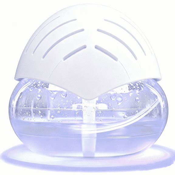 Leaf Humidifier 1800ML Large Capacity Ultrasonic Cool Mist Humidifier with Green LED Color Changing Lights, Air Freshener,White