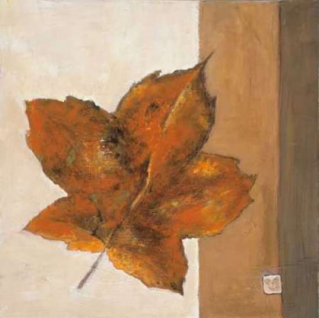 Leaf Impression - Rust Canvas Art - Ursula Salemink-Roos (24 x 24)