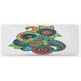 thumbnail image 1 of Leaf Kitchen Mat, Floral Zentangle Pattern with Vibrant Colors Paisley Doodle Colorful, Plush Decorative Kitchen Mat with Non Slip Backing, 47" X 19", Multicolor, by Ambesonne, 1 of 1