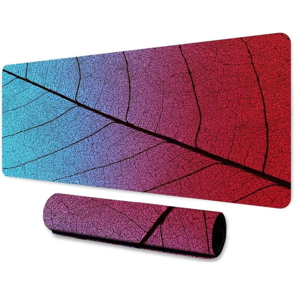 Leaf Large Mouse Pad 31.5x11.8 Inches Modern Abstract Art Plant Leaf Cracks Pattern Printed Game Mouse Pad for Home Office Desktop BDXTMN256