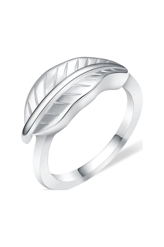 Leaf Leaves Urn Rings Cremation Jewelry Cremation Ring for Ashes Stainless Steel Hold Loved Ones Ash Keepsake Finger Ring Urn Locket Memorial Jewelry for Women