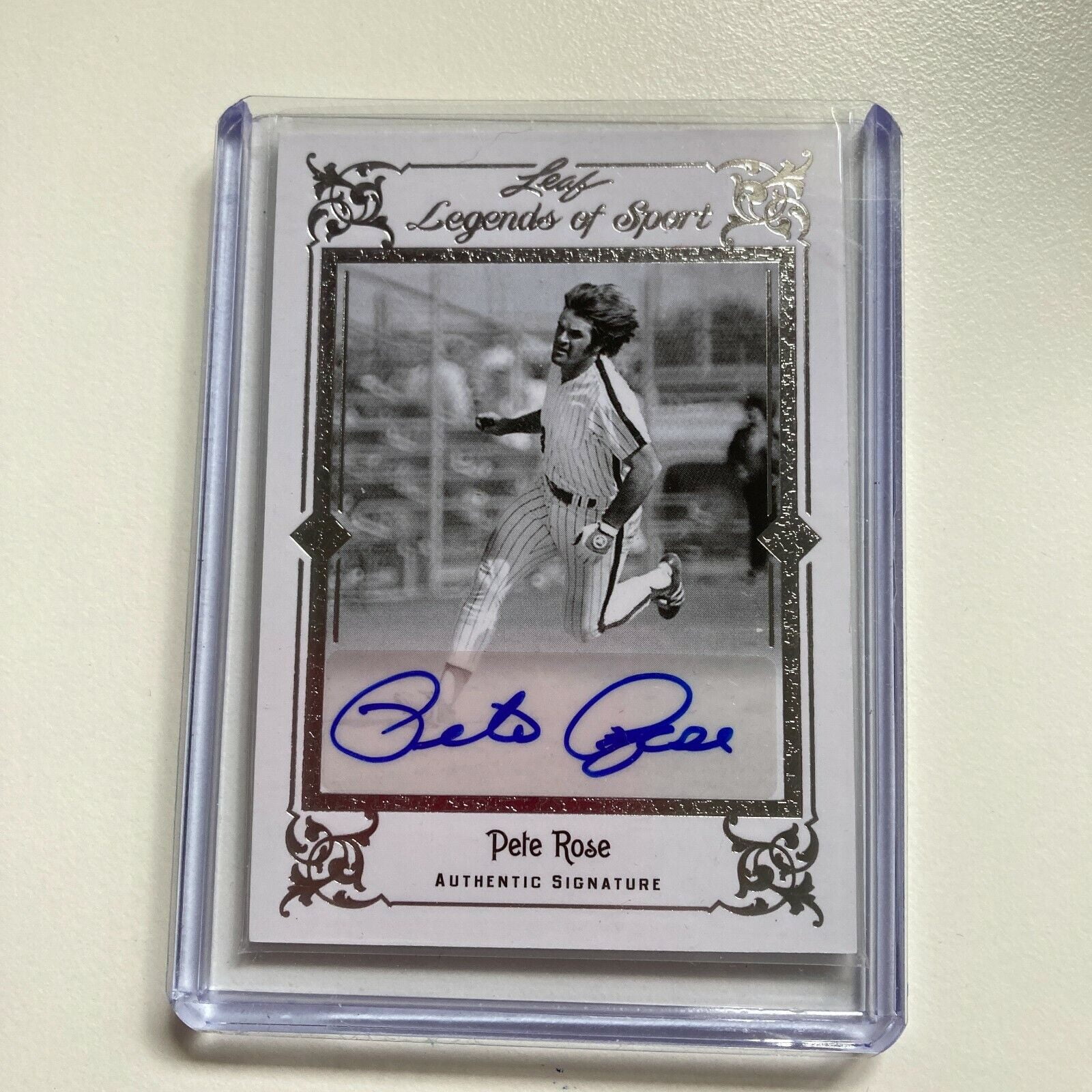 Leaf Legends Of Sport Pete Rose Auto 4/10 Signed Baseball Card