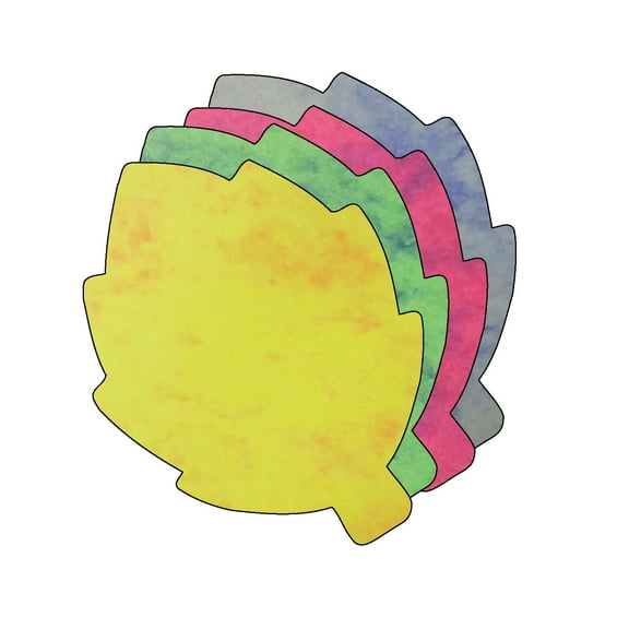 Leaf Marble Assorted Color Creative Cut-Outs, 5.5in, 31pcs