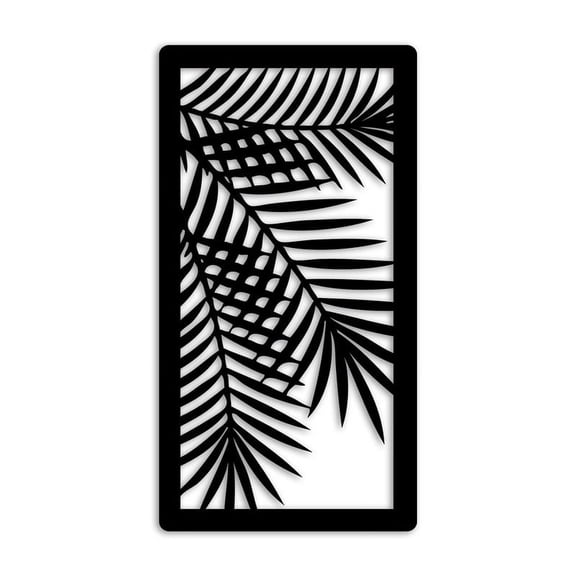 Leaf Metal Wall Art Decor Wall Sculpture Leaves Plant Silhouette Decoration Housewarming Gift Home Garden Outdoor Ornament