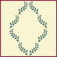 thumbnail image 1 of Leaf Monogram Border 1 Stencil - DIY Custom Wedding Romance Romantic Cupid Love Lovebird Decorations Template Reusable Laser Cut Mylar Template for Painting Home Decor Crafts - The Artful Stencil, 1 of 2
