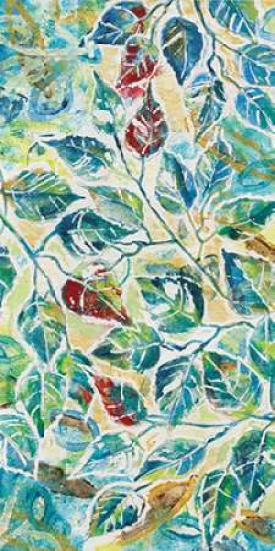 Leaf Montage I Canvas Art - Maria Donovan (24 x 48)