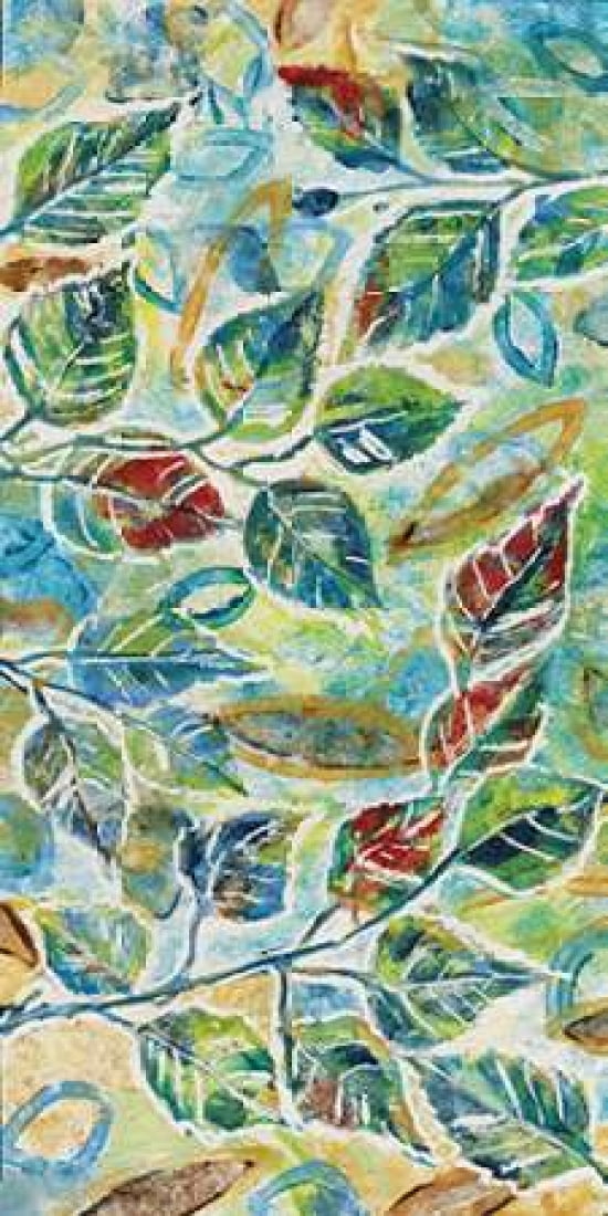 Leaf Montage II Canvas Art - Maria Donovan (10 x 20)