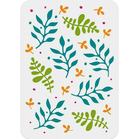 Leaf Painting Stencil 11.69x8.27 Inch Reusable DIY Art and Craft Stencils Hollow Out Drawing Painting Template for DIY handcrafting