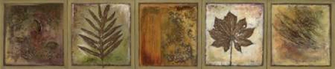 Leaf Panel II Canvas Art - Patricia Pinto (8 x 24)