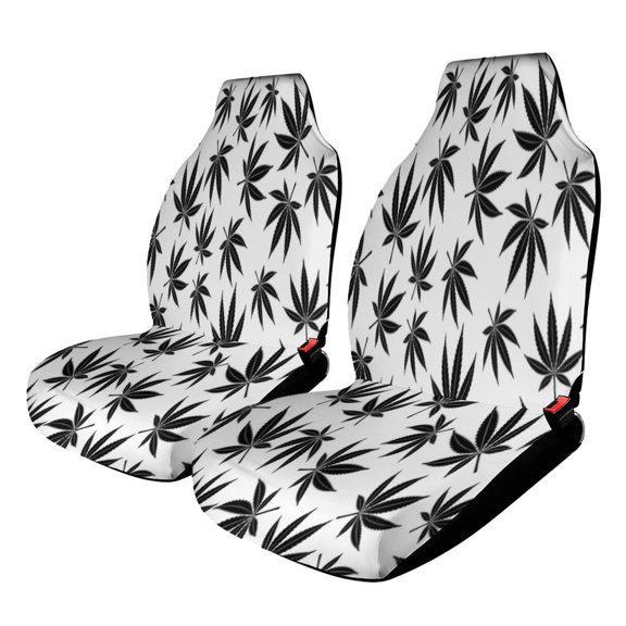 Leaf Pattern Car Seat Covers Front Seats Universal Fit for Cars SUV Truck Auto Interior Accessories
