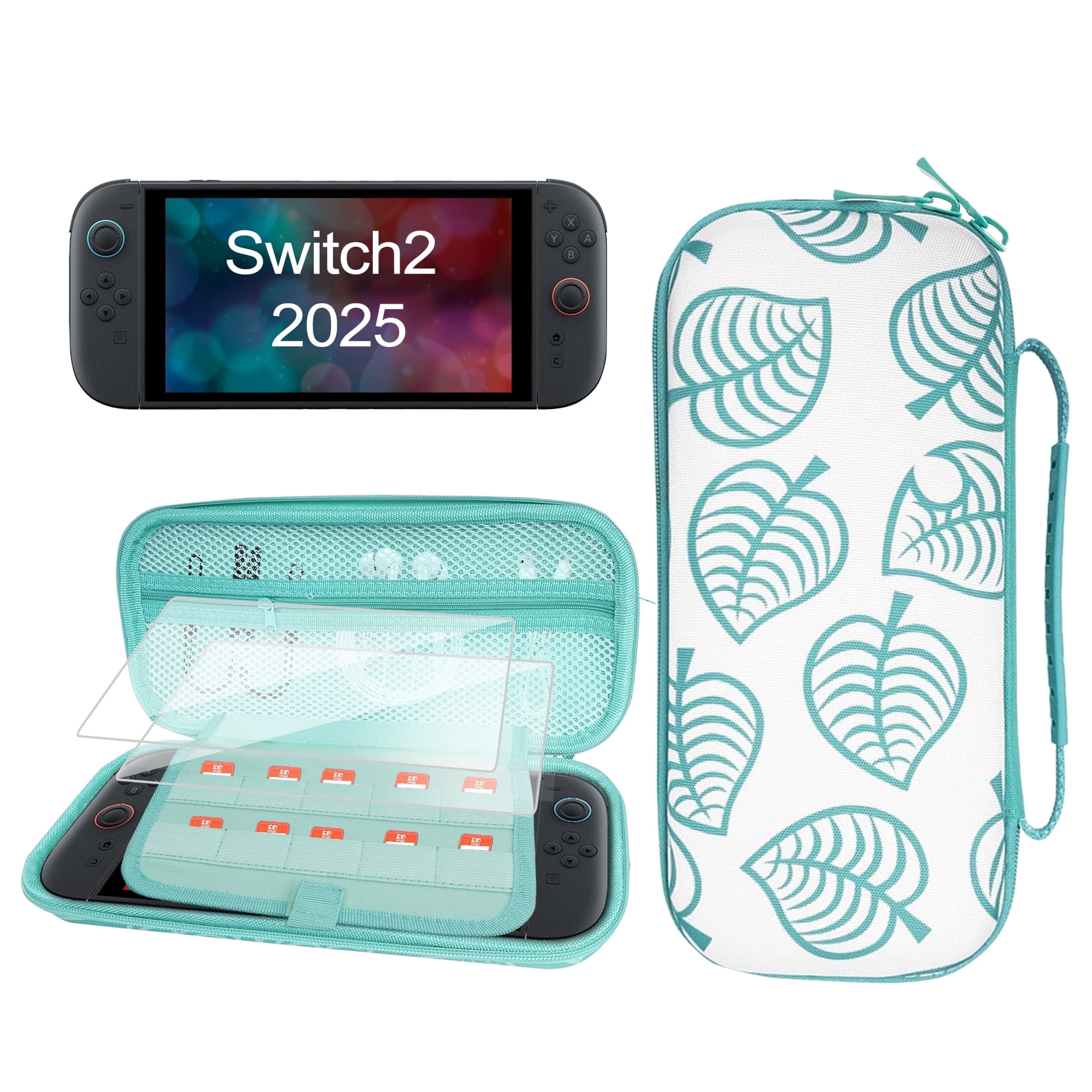 YUOY Carrying Case for Nintendo Switch2 2025, Hard Shell, 10 Game