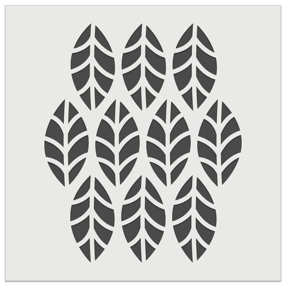 Leaf Pattern DIY Cookie Wall Craft Stencil - 3.5 Inch