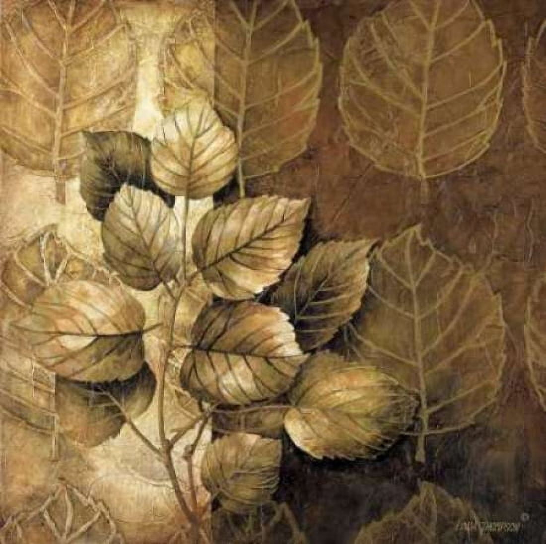 Leaf Patterns III Canvas Art - Linda Thompson (24 x 24)