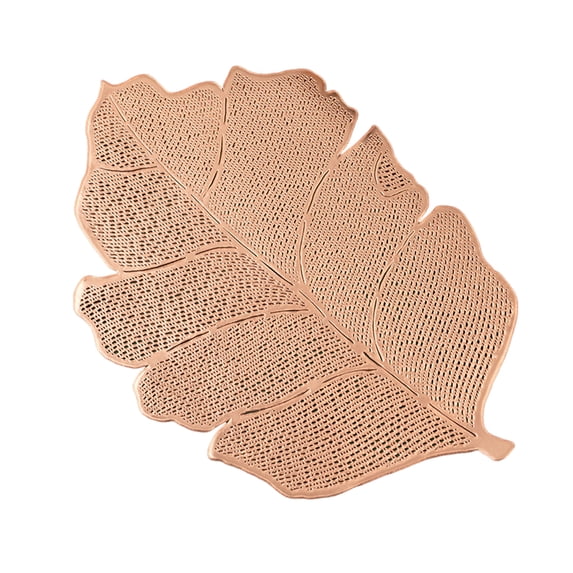 Leaf Placemats, Banana Leaf Shape Vinyl Place mats Tropical Leaves Tablemats Table Setting Kitchen Table Mats for Dining Table Holiday Wedding Decorative