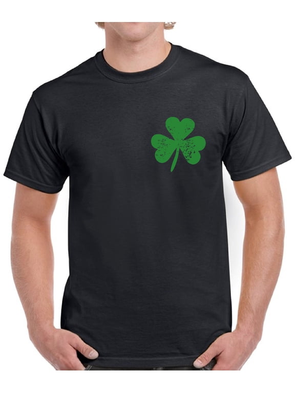 Leaf Pocket Graphic Shirt - St Patrick's Day Tees for Men - Irish American Party Men's T-Shirt Gifts