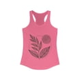 thumbnail image 1 of Leaf Print Racerback Tank Top for Women - Bohemian Style, 1 of 2